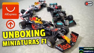 MINIATURAS de FÓRMULA 1 do ALIEXPRESS: vale à pena comprar? [UNBOXING]