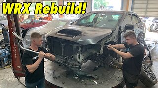 Helping Vtuned Rebuild his wrecked Subaru Wrx