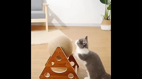 Keep Your Cat Entertained and Furniture Scratch-Free with Cat Scratcher Toy - Sisal Rope Ball Fun!