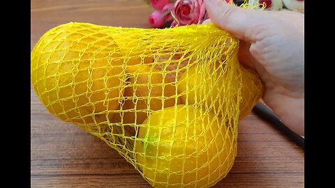 ✅️amazing 🍋🍋🍋I made it from lemon mesh, whoever saw it ordered 🍋🍋🍋lemon knitting model