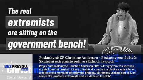 Poslankyně EP Christine Anderson: Skuteční extremisté sedí ve vládních lavicích