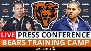 LIVE: Chicago Bears Press Conference From Training Camp - Matt Eberflus & Ryan Poles Speak
