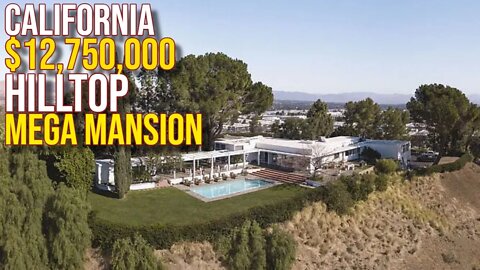 Touring $12,750,000 Hollywood Hilltop Mega Mansion