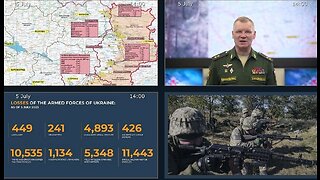 05.07.23 ⚡Russian Defence Ministry report on the progress of the deNAZIficationMilitaryQperationZ
