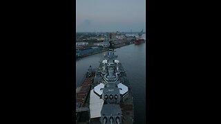 USS New Jersey (BB-62) at Dawn