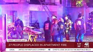 27 people displaced in KCMO apartment fire