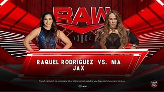 WWE Monday Night Raw Nia Jax vs Raquel Rodriguez