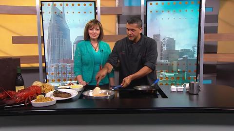 The Palm's Chef Hoss Fuentes shares their Mac & Cheese with Bacon Crust Recipe