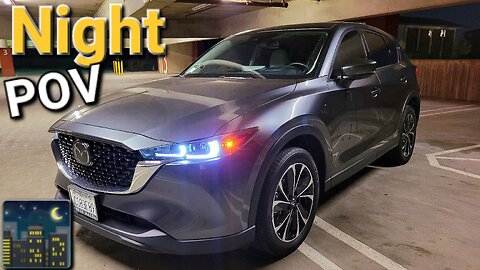 Mazda CX-5 NIGHT Review & Drive- Lights: Interior & Exterior- (ASMR)- (2022-2024) Premium Plus & Up