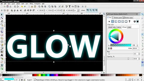 Glowing Text Effect - Inkscape Tutorial