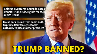 President Donald Trump BANNED From 2024 Election Ballot in Colorado and Maine!