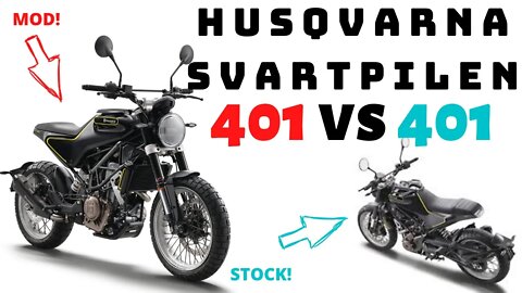401 vs 401 ! Husqvarna Svartpilen STOCK and MOD battle!