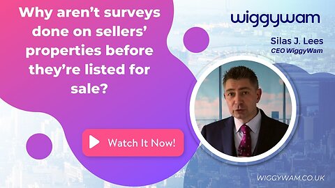 Why aren’t surveys done on sellers’ properties before they’re listed for sale?