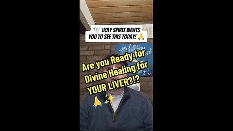 Are you Ready for Divine Healing for YOUR LIVER?!?