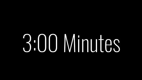 3 Minutes to a Better You: A Simple and Inspiring Countdown Video