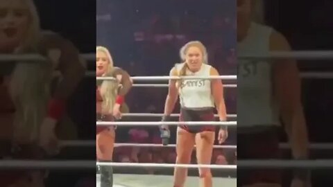 Rounda Rousey and Liv Morgan angry #wwe #short #viral