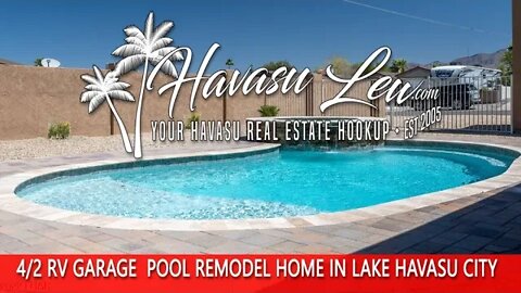 Lake Havasu RV Garage Pool Home Remodel 3051 Jamaica Blvd S MLS 1021623