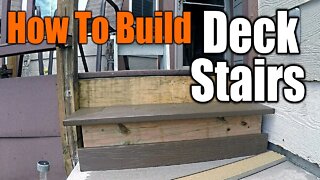 How to Build Perfect Deck Stairs | THE HANDYMAN |