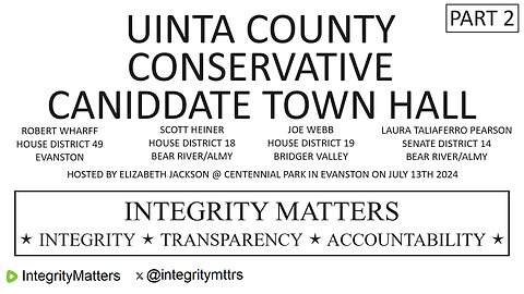 Uinta County Conservative Town Hall (Part 2)