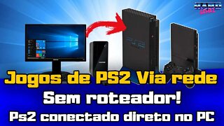 Tutorial PS2 - Como jogar via rede conectado direto no PC, sem roteador!