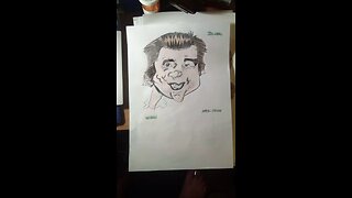 Jim Carrey Caricature Portrait Drawing by Custom Artist Sherwin