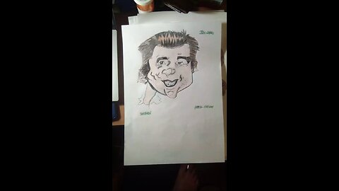 Jim Carrey Caricature Portrait Drawing by Custom Artist Sherwin
