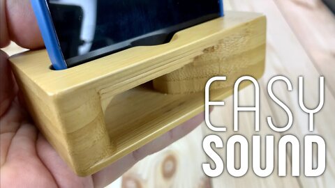 Wooden Sound Amplifying Phone Stand