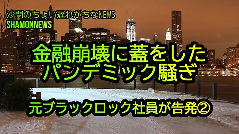 金融崩壊に蓋をしたパンデミック騒ぎ、ブラックロック元社員が告発②(沙門のちょい遅れがちなNEWS)