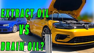 Will an Oil Extractor Get All The Oil? (MK7.5 Golf R 5000 Mile Service)