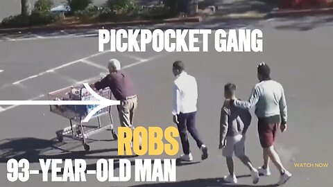 Pickpocket gang robs 93 year old man