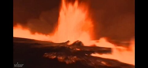 Breaking News ! - Aerial Footage Of Lava Fissure , Grindavik, Iceland