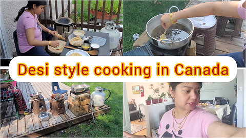 Desi style cooking in Canada 🇨🇦 Enjoyed a lot @CanadianmomNeha