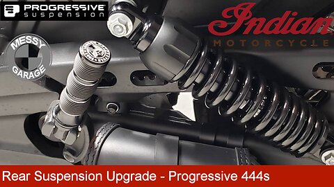 Indian Scout Bobber Rear Suspension Upgrade - Progressive 444