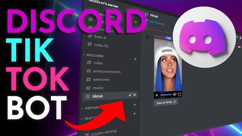 Tiktok Share Bot Discord 2022