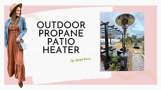 Outdoor propane patio heater