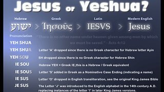 Yeshua or Jesus, what's in A Name?