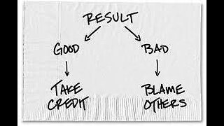 Societal Narcissism - Fine Line Between Blame & Credit