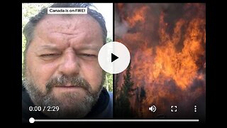 Thoughts?🙄💭🤷🏽 Man Says The Canadian Wildfires Are Planned To Implement People Into Smart Cities!