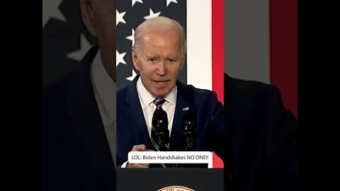 Biden Handshakes NO ONE!!