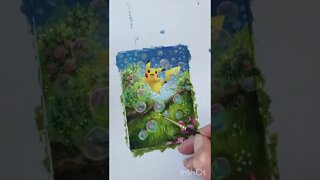 Pintando carta pokemon PT: 15