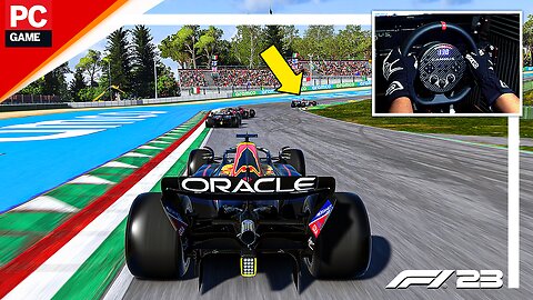 Max Verstappen Imola Grand Prix In F1 23 and Cammus DD Wheel - In 4K