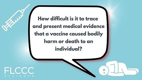 How difficult is it to trace and present medical evidence that a vaccine caused bodily harm or death to an individual?