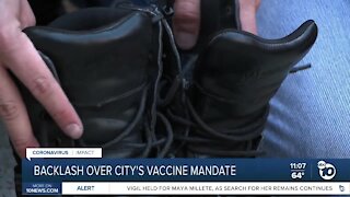 Protest against city's vaccine mandate
