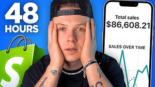 I Tried Shopify Dropshipping with NO MONEY For 48 Hours