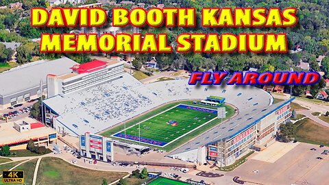 David Booth Kansas Memorial Stadium Fly Around