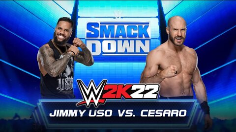 WWE 2K22 Gameplay: Jimmy Uso Vs. Cesaro - PC - Max Settings