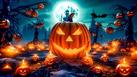 Jack O' Lantern Ambience 🎃 Haunted Halloween Village Ambience with Spooky Music & Sound Effects 🧙‍♀️