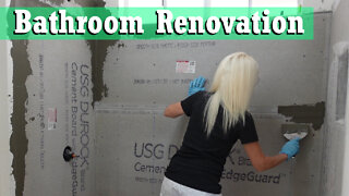 Bathroom Renovation Part 2 | Installing Cement Board and a Big Problem