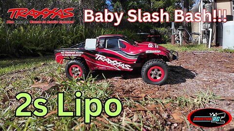 Baby Slash Bash. Traxxas 1/16 scale slash.