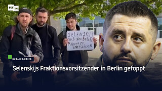 Peinlich: Selenskijs Fraktionsvorsitzender in Berlin gefoppt